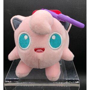 Pokemon Jigglypuff Plush Keychain With Clip 2021 Official Licensed Jazwares Pink